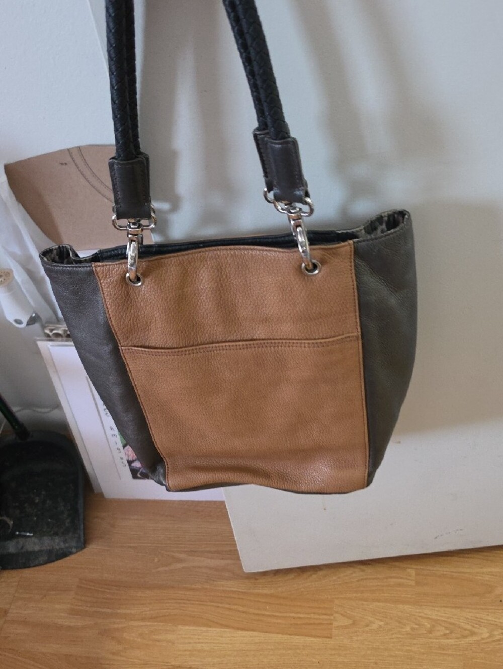 Brighton Brown & Tan Fasionista Graphic Shoulder Bag - Picture 5 of 6